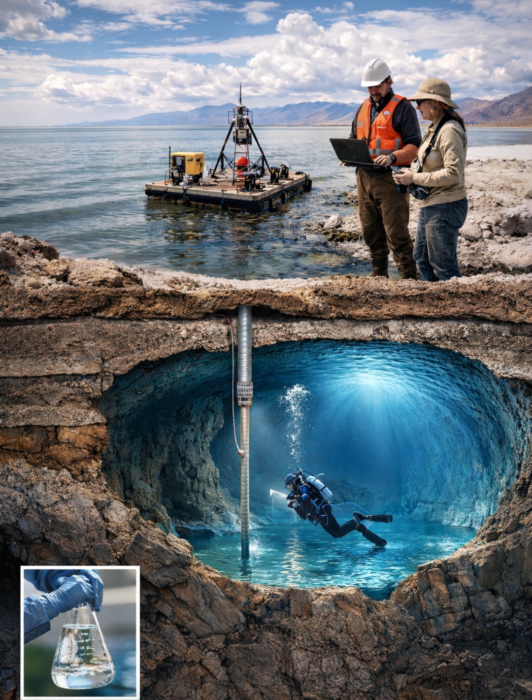 Աշխարհն ապշած է. Մեծ Աղի Լճի տակ բացահայտվել է հսկայական մաքուր ջրի պաշար!